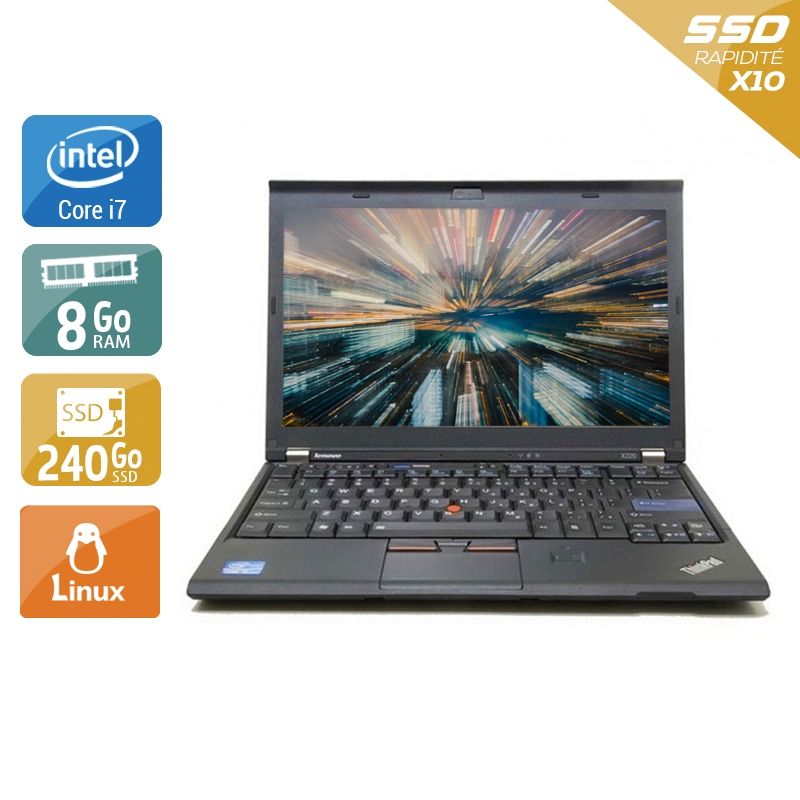 Lenovo ThinkPad X220 i7 8Go RAM 240Go SSD Linux