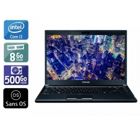 Toshiba Portégé R930 i3 8Go RAM 500Go HDD Sans OS