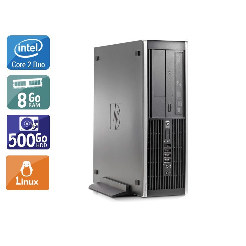 HP Compaq Elite 8000 SFF Core 2 Duo 8Go RAM 500Go HDD Linux
