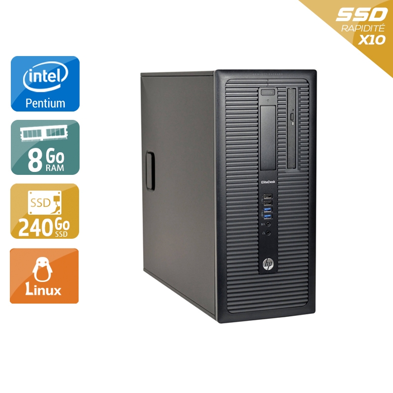 HP Compaq 280 G1 Tower Pentium G Dual Core - 8Go RAM 240Go SSD Linux  Bon étatOccasion certifiée reconditionnée Bon état -  reconditionné disponible sur Kiatoo