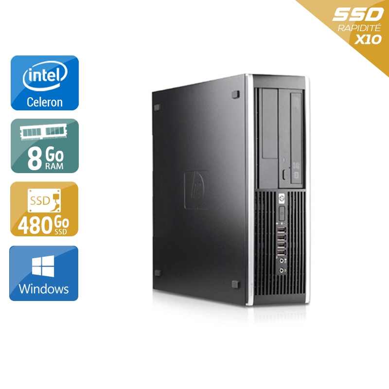 Acheter HP Compaq Pro 6000 SFF Celeron Dual Core - 8Go RAM 480Go SSD Windows 10 État correctOccasion certifiée reconditionnée Bon état - 207,50 € HP Compaq Pro 6000 SFF Celeron Dual Core - 8Go RAM 480Go SSD Windows 10 État correctOccasion certifiée reconditionnée Bon état - reconditionné disponible sur Kiatoo