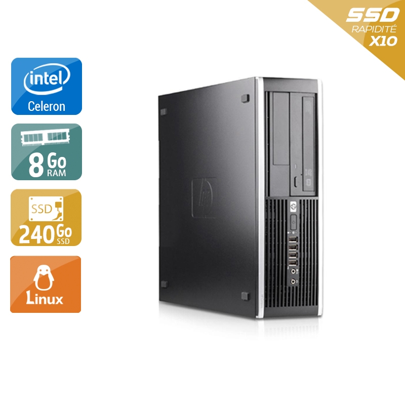 Acheter HP Compaq Pro 6000 SFF Celeron Dual Core - 8Go RAM 240Go SSD Linux État correctOccasion certifiée reconditionnée Bon état - 165,83 € HP Compaq Pro 6000 SFF Celeron Dual Core - 8Go RAM 240Go SSD Linux État correctOccasion certifiée reconditionnée Bon état - reconditionné disponible sur Kiatoo