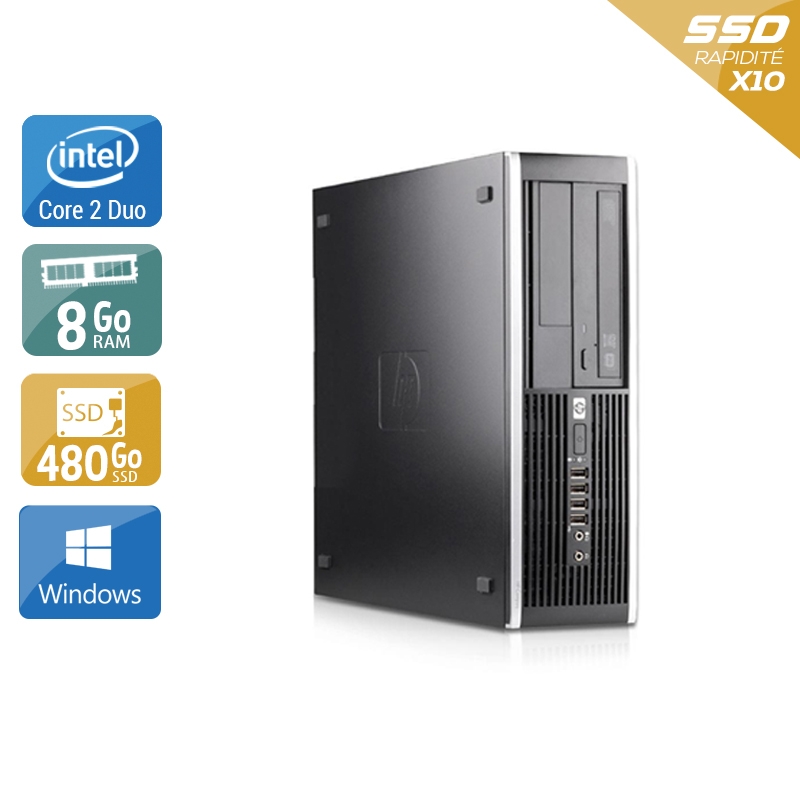 Acheter HP Compaq Pro 6000 SFF Core 2 Duo - 8Go RAM 480Go SSD Windows 10 État correctOccasion certifiée reconditionnée Bon état - 207,50 € HP Compaq Pro 6000 SFF Core 2 Duo - 8Go RAM 480Go SSD Windows 10 État correctOccasion certifiée reconditionnée Bon état - reconditionné disponible sur Kiatoo