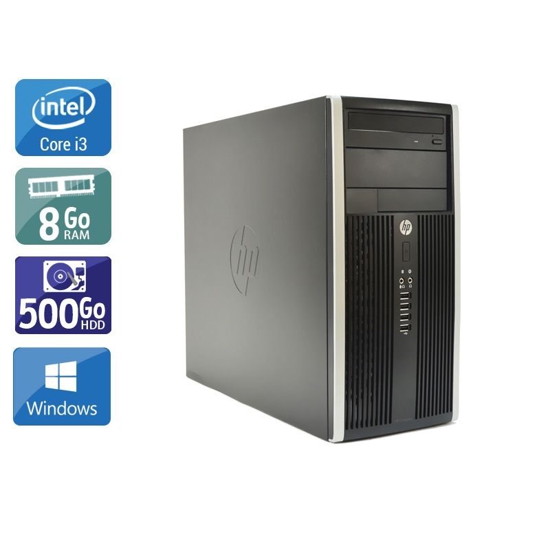 HP Compaq Pro 6200 Tower i3 8Go RAM 500Go HDD Windows 10