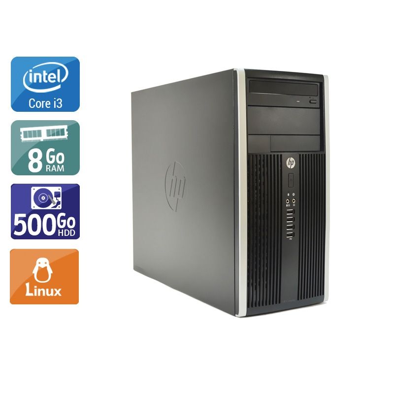 HP Compaq Pro 6200 Tower i3 8Go RAM 500Go HDD Linux