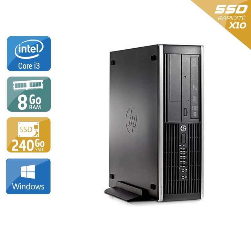 HP Compaq Pro 6200 SFF i3 8Go RAM 240Go SSD Windows 10