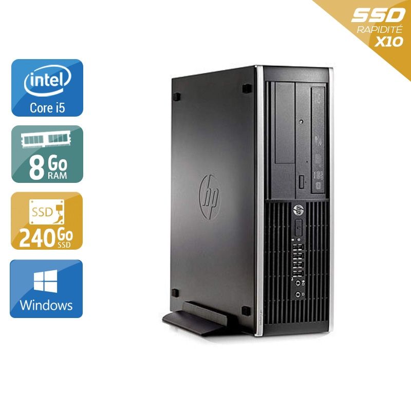 HP Compaq Pro 6200 SFF i5 8Go RAM 240Go SSD Windows 10