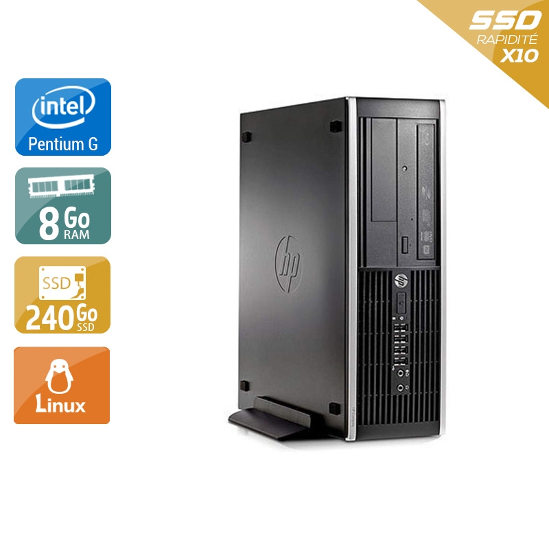 HP Compaq Pro 6300 SFF Pentium G Dual Core - 8Go RAM 240Go SSD Linux  Très bon étatOccasion certifiée reconditionnée Bon état -  reconditionné disponible sur Kiatoo