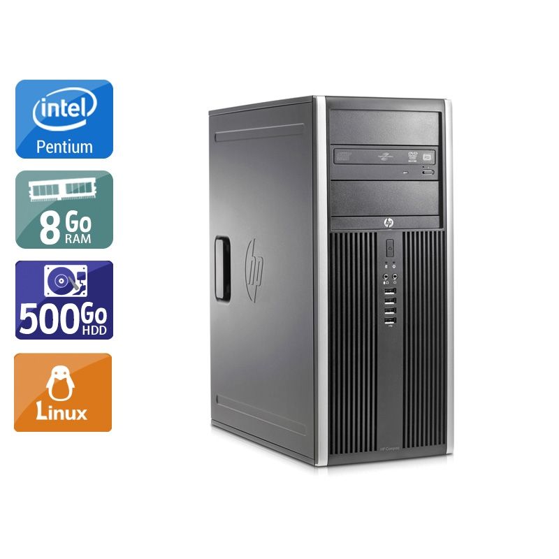 HP Compaq Elite 8200 Tower Pentium G Dual Core 8Go RAM 500Go HDD Linux
