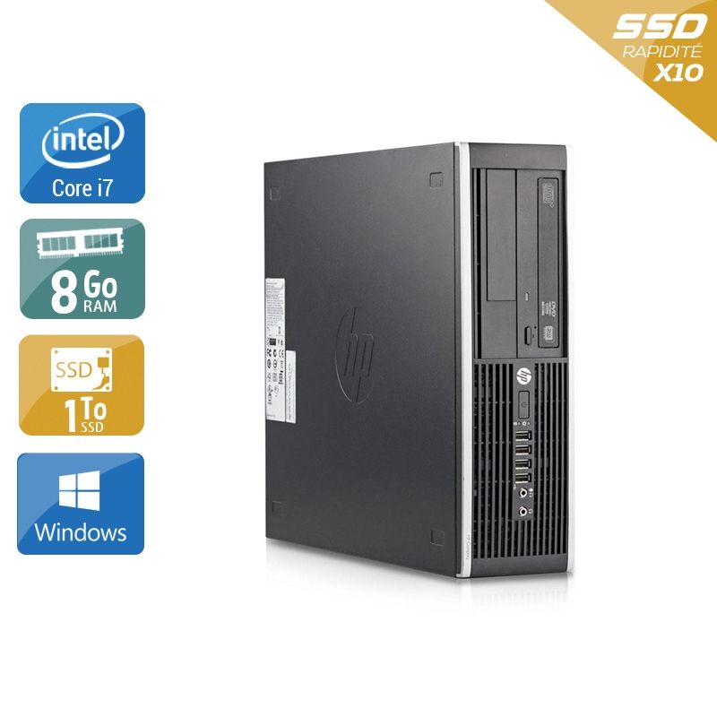 HP Compaq Elite 8200 SFF i7 8Go RAM 1To SSD Windows 10