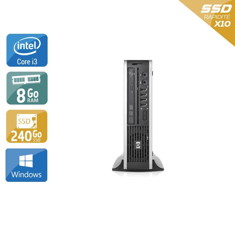 HP Compaq Elite 8200 USDT i3 8Go RAM 240Go SSD Windows 10