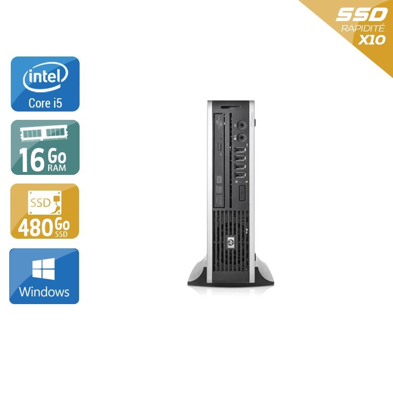 HP Compaq Elite 8200 USDT i5 16Go RAM 480Go SSD Windows 10