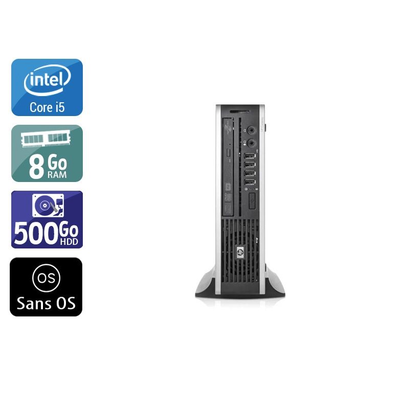HP Compaq Elite 8200 USDT i5 8Go RAM 500Go HDD Sans OS