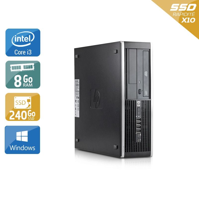 HP Compaq Elite 8300 SFF i3 8Go RAM 240Go SSD Windows 10