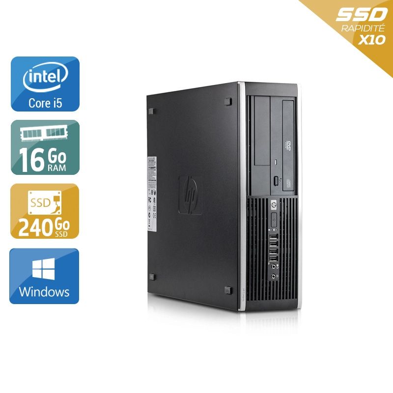 HP Compaq Elite 8300 SFF i5 16Go RAM 240Go SSD Windows 10