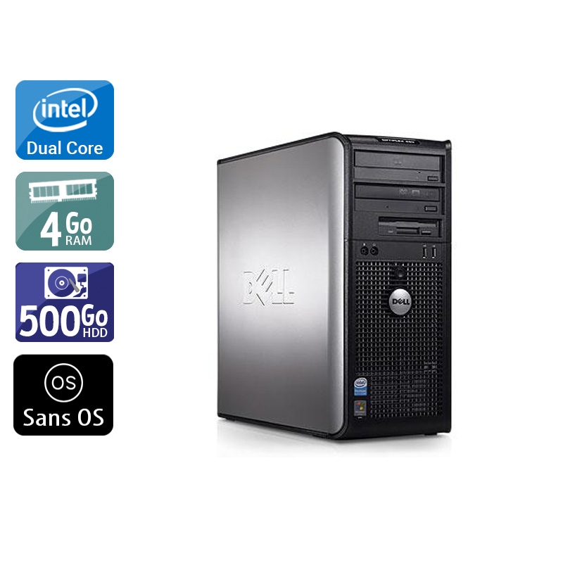 Acheter Dell Optiplex 360 Tower Dual Core - 4Go RAM 500Go HDD Sans OS Très bon étatOccasion certifiée reconditionnée Bon état - 232,50 € Dell Optiplex 360 Tower Dual Core - 4Go RAM 500Go HDD Sans OS Très bon étatOccasion certifiée reconditionnée Bon état - reconditionné disponible sur Kiatoo