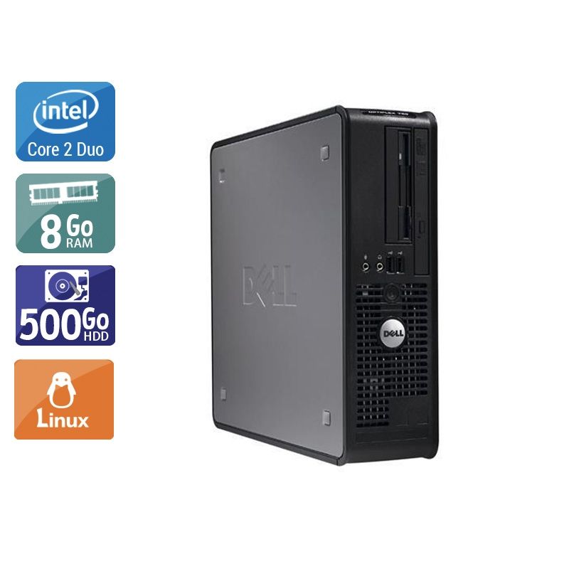 Dell Optiplex 380 Desktop Core 2 Duo 8Go RAM 500Go HDD Linux
