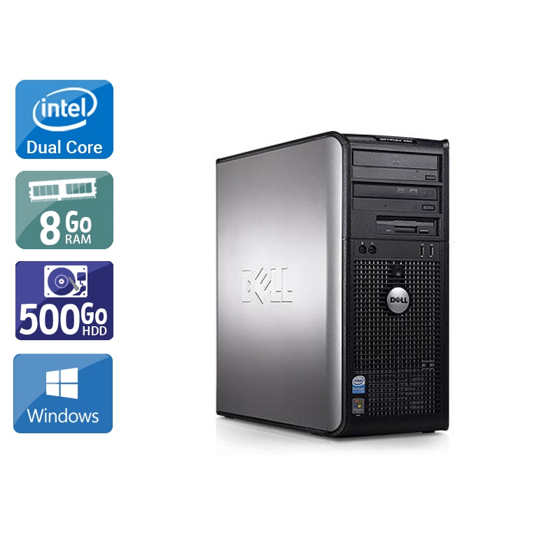 Dell Optiplex 380 Desktop Dual Core - 8Go RAM 500Go HDD Windows 10  Très bon étatOccasion certifiée reconditionnée Bon état -  reconditionné disponible sur Kiatoo