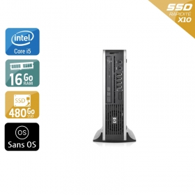 HP Compaq Elite 8300 USDT i5 16Go RAM 480Go SSD Sans OS