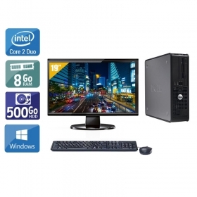 Dell Optiplex 380 Desktop Core 2 Duo avec Écran 19 pouces 8Go RAM 500Go HDD Windows 10