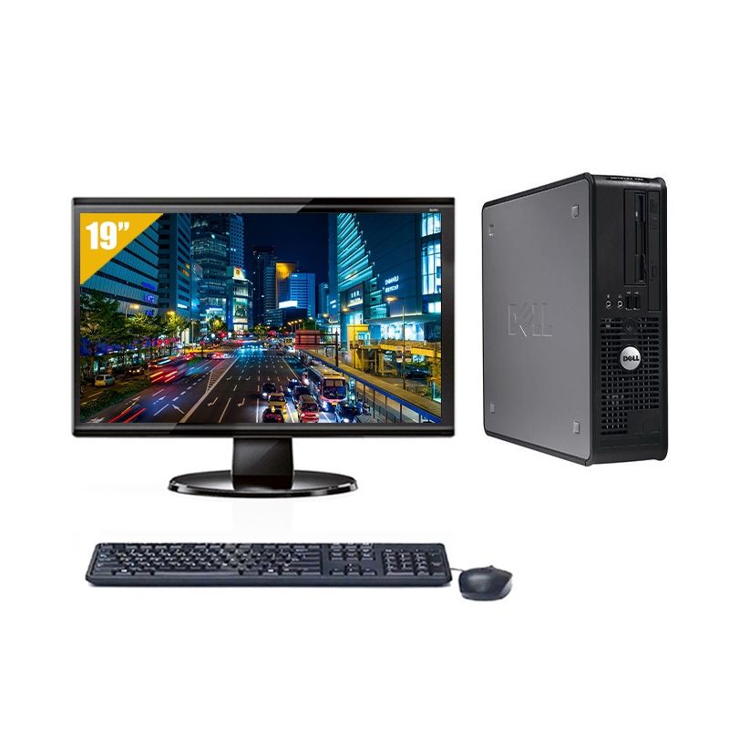 Dell Optiplex 380 Desktop Core 2 Duo avec Écran 19 pouces 8Go RAM 500Go HDD Windows 10