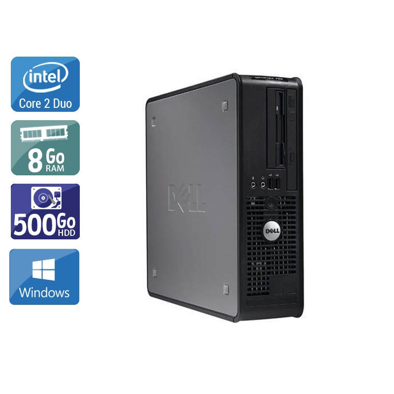 Dell Optiplex 380 SFF Core 2 Duo - 8Go RAM 500Go HDD Windows 10  Très bon étatOccasion certifiée reconditionnée Bon état -  reconditionné disponible sur Kiatoo