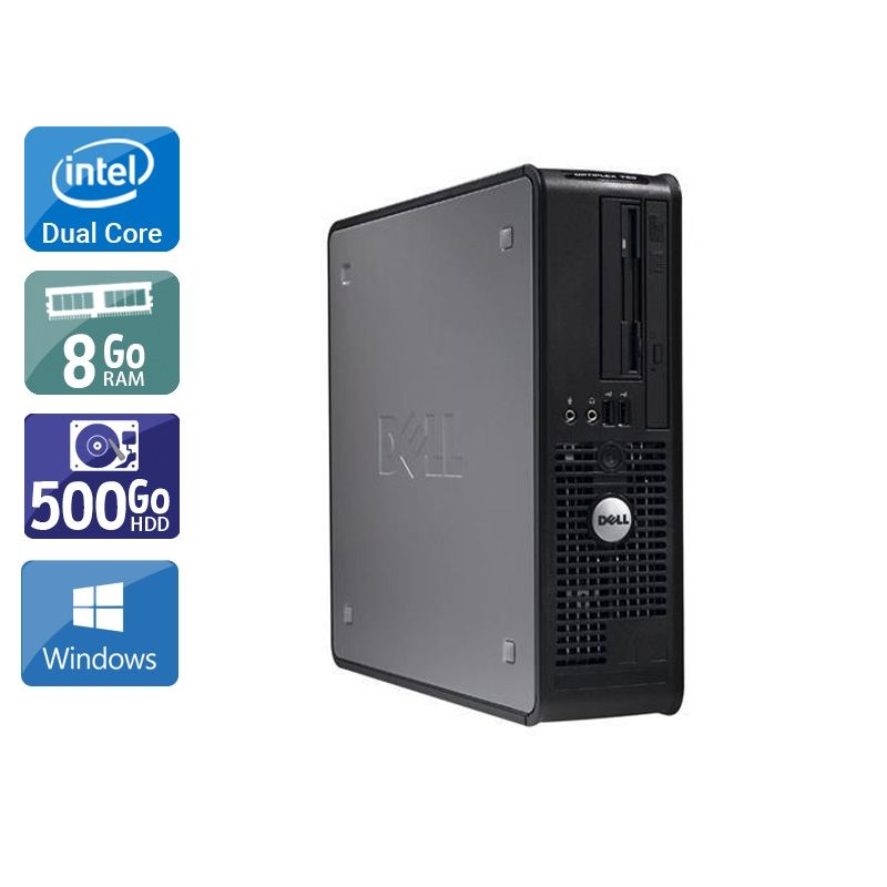 Dell Optiplex 380 SFF Dual Core 8Go RAM 500Go HDD Windows 10