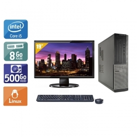 Dell Optiplex 3010 Desktop i5 avec Écran 19 pouces 8Go RAM 500Go HDD Linux