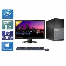 Dell Optiplex 3020 Tower i5 avec Écran 19 pouces 8Go RAM 500Go HDD Windows 10