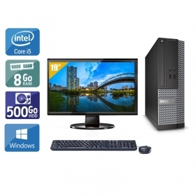 Dell Optiplex 3020 SFF i5 avec Écran 19 pouces 8Go RAM 500Go HDD Windows 10