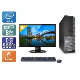Dell Optiplex 3020 SFF i5 avec Écran 19 pouces 8Go RAM 500Go HDD Linux
