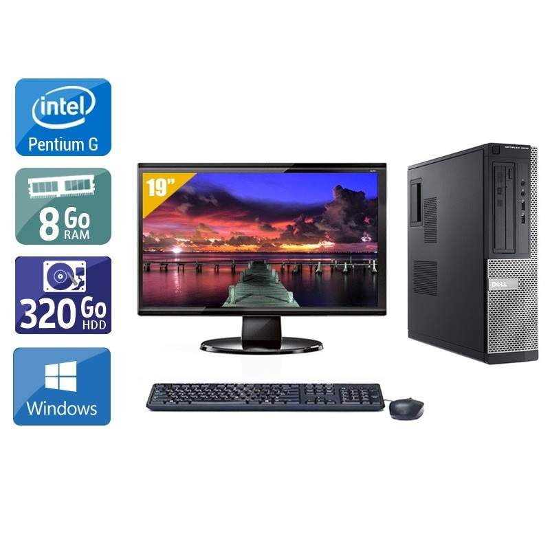 Dell Optiplex 3010 Desktop Pentium G Dual Core + Écran - 19'' 8Go RAM 320Go HDD Windows 10  Bon étatOccasion certifiée reconditionnée Bon état -  reconditionné disponible sur Kiatoo