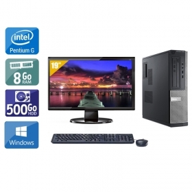 Dell Optiplex 3010 Desktop Pentium G Dual Core avec Écran 19 pouces 8Go RAM 500Go HDD Windows 10