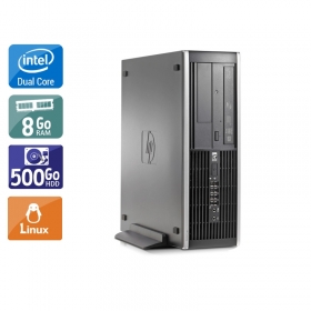 HP Compaq Elite 8000 SFF Dual Core 8Go RAM 500Go HDD Linux