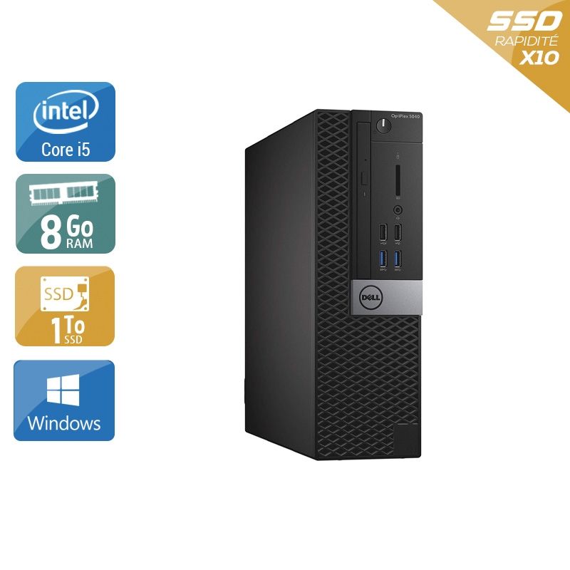 Dell Optiplex 5040 SFF i5 8Go RAM 1To SSD Windows 10