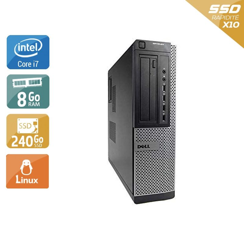Dell Optiplex 7010 Desktop i7 8Go RAM 240Go SSD Linux