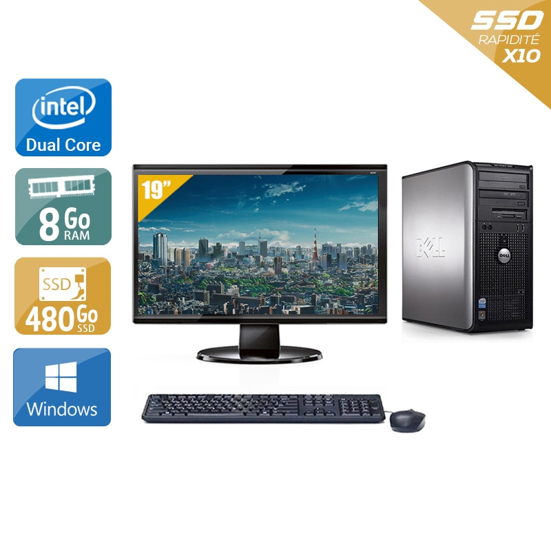 Acheter Dell Optiplex 380 Tower Dual Core + Écran - 19'' 8Go RAM 480Go SSD Windows 10 Bon étatOccasion certifiée reconditionnée Bon état - 265,83 € Dell Optiplex 380 Tower Dual Core + Écran - 19'' 8Go RAM 480Go SSD Windows 10 Bon étatOccasion certifiée reconditionnée Bon état - reconditionné disponible sur Kiatoo
