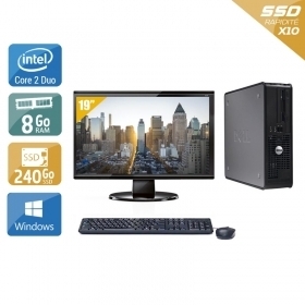 Dell Optiplex 380 SFF Core 2 Duo avec Écran 19 pouces 8Go RAM 240Go SSD Windows 10