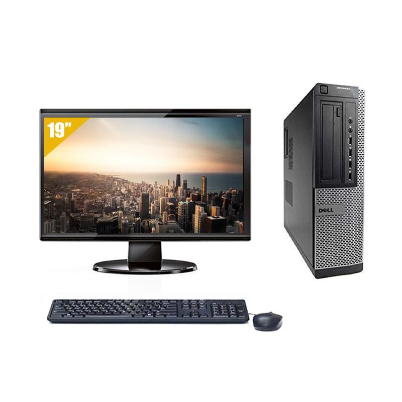 Dell Optiplex 390 Desktop i5 avec Écran 19 pouces 8Go RAM 480Go SSD Windows 10