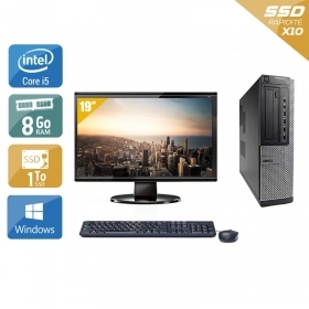 Dell Optiplex 390 Desktop i5 avec Écran 19 pouces 8Go RAM 1To SSD Windows 10
