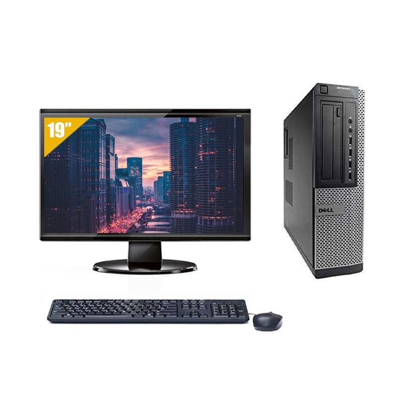 Dell Optiplex 7010 Desktop i3 avec Écran 19 pouces 8Go RAM 500Go HDD Windows 10