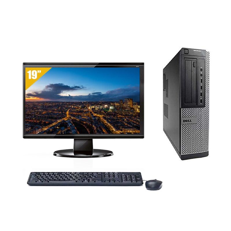 Dell Optiplex 7010 Desktop i7 avec Écran 19 pouces 16Go RAM 480Go SSD Linux