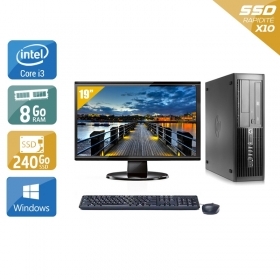 HP Compaq Pro 4300 SFF i3 avec Écran 19 pouces 8Go RAM 240Go SSD Windows 10