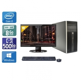 HP Compaq Pro 6200 Tower i3 avec Écran 19 pouces 8Go RAM 500Go HDD Windows 10