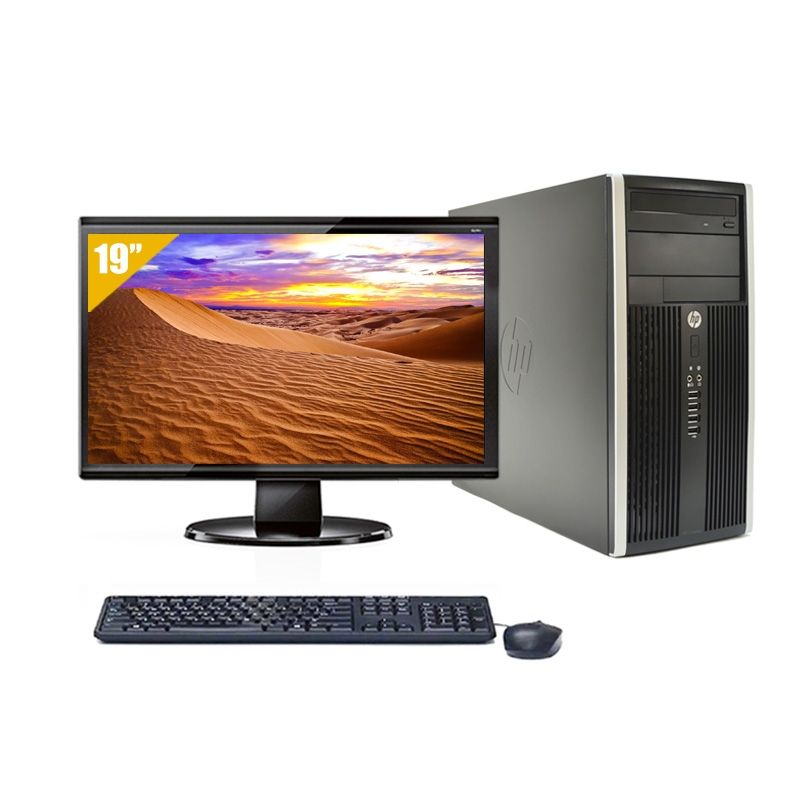 HP Compaq Pro 6200 Tower Pentium G Dual Core avec Écran 19 pouces 8Go RAM 240Go SSD Linux