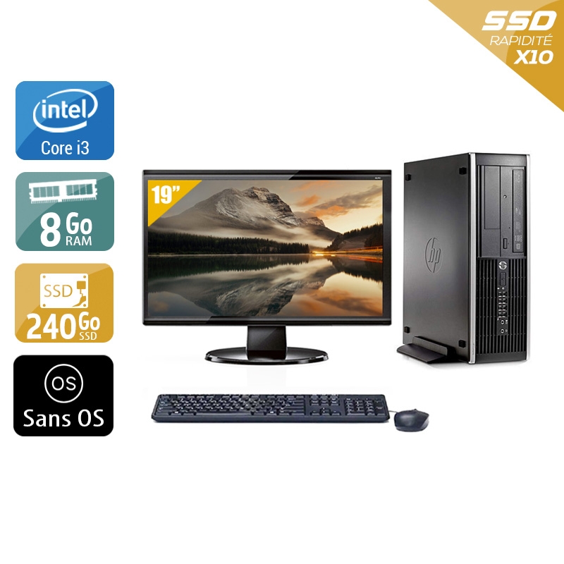 Acheter HP Compaq Pro 6200 SFF i3 + Écran - 19'' 8Go RAM 240Go SSD Sans OS Très bon étatOccasion certifiée reconditionnée Bon état - 265,84 € HP Compaq Pro 6200 SFF i3 + Écran - 19'' 8Go RAM 240Go SSD Sans OS Très bon étatOccasion certifiée reconditionnée Bon état - reconditionné disponible sur Kiatoo