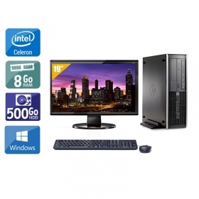 HP Compaq Pro 6300 SFF Celeron Dual Core avec Écran 19 pouces 8Go RAM 500Go HDD Windows 10