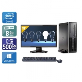 HP Compaq Pro 6300 SFF i5 avec Écran 19 pouces 8Go RAM 500Go HDD Windows 10