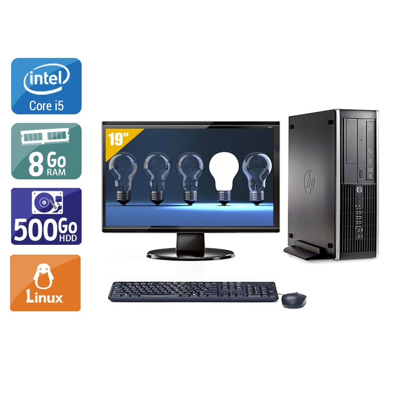 HP Compaq Pro 6300 SFF i5 + Écran - 19'' 8Go RAM 500Go HDD Linux  Bon étatOccasion certifiée reconditionnée Bon état -  reconditionné disponible sur Kiatoo