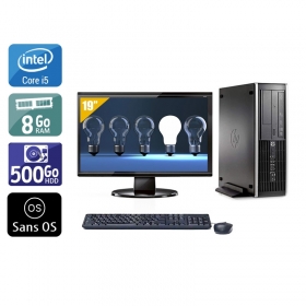 HP Compaq Pro 6300 SFF i5 avec Écran 19 pouces 8Go RAM 500Go HDD Sans OS